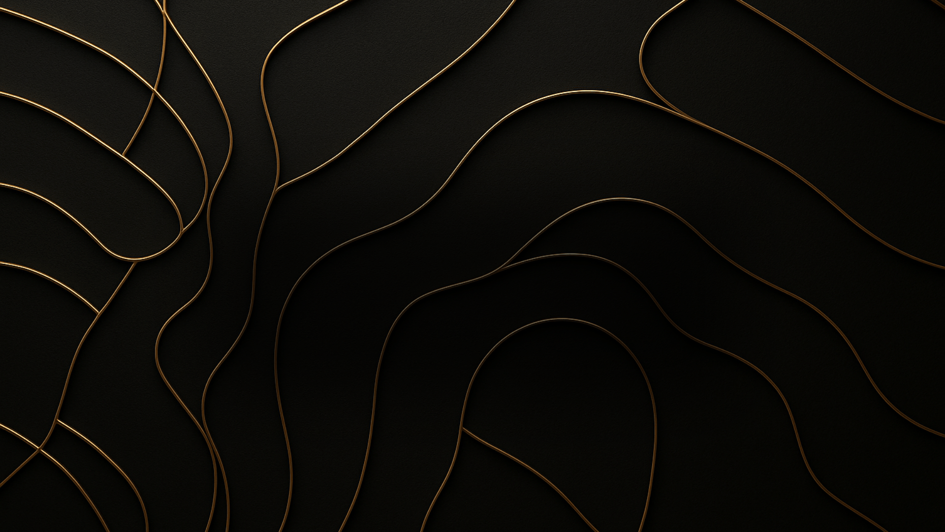 Abstract background, displaying elegant gold curves